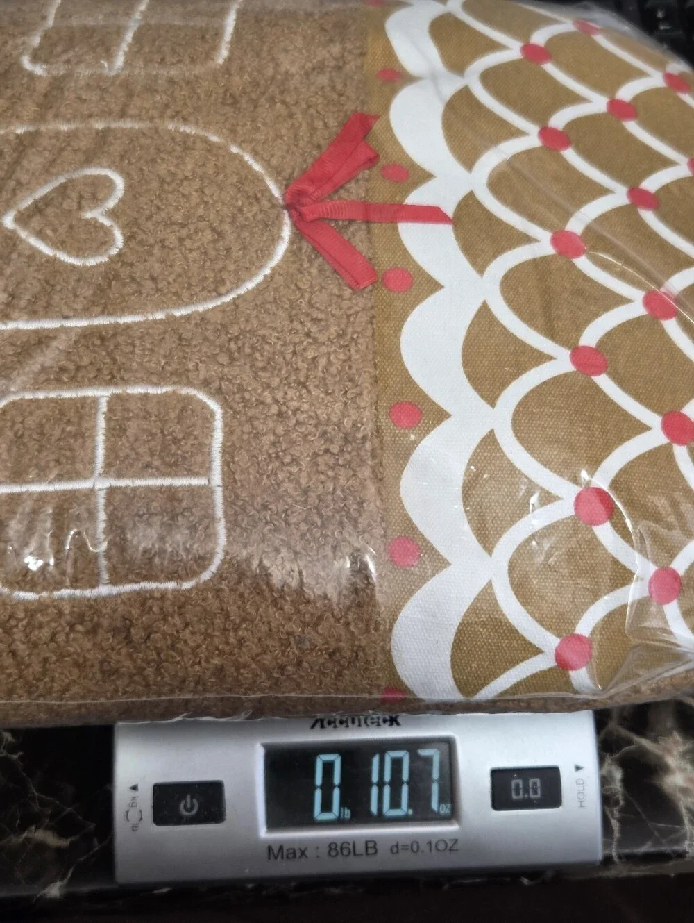 Gingerbread‎ House Christmas Holiday Accent Throw Pillow Decor